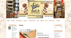 Desktop Screenshot of batik76.com